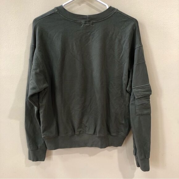 Monrow Patch Pocket Sweatshirt - Picture 3 of 6